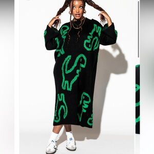 Dino oversized knit dress Dressed in LaLa